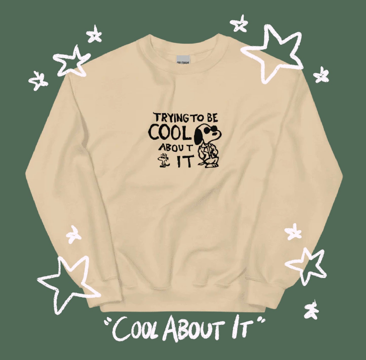 Leather Jacket Cool About It - Boygenius Crewneck Sweatshirt