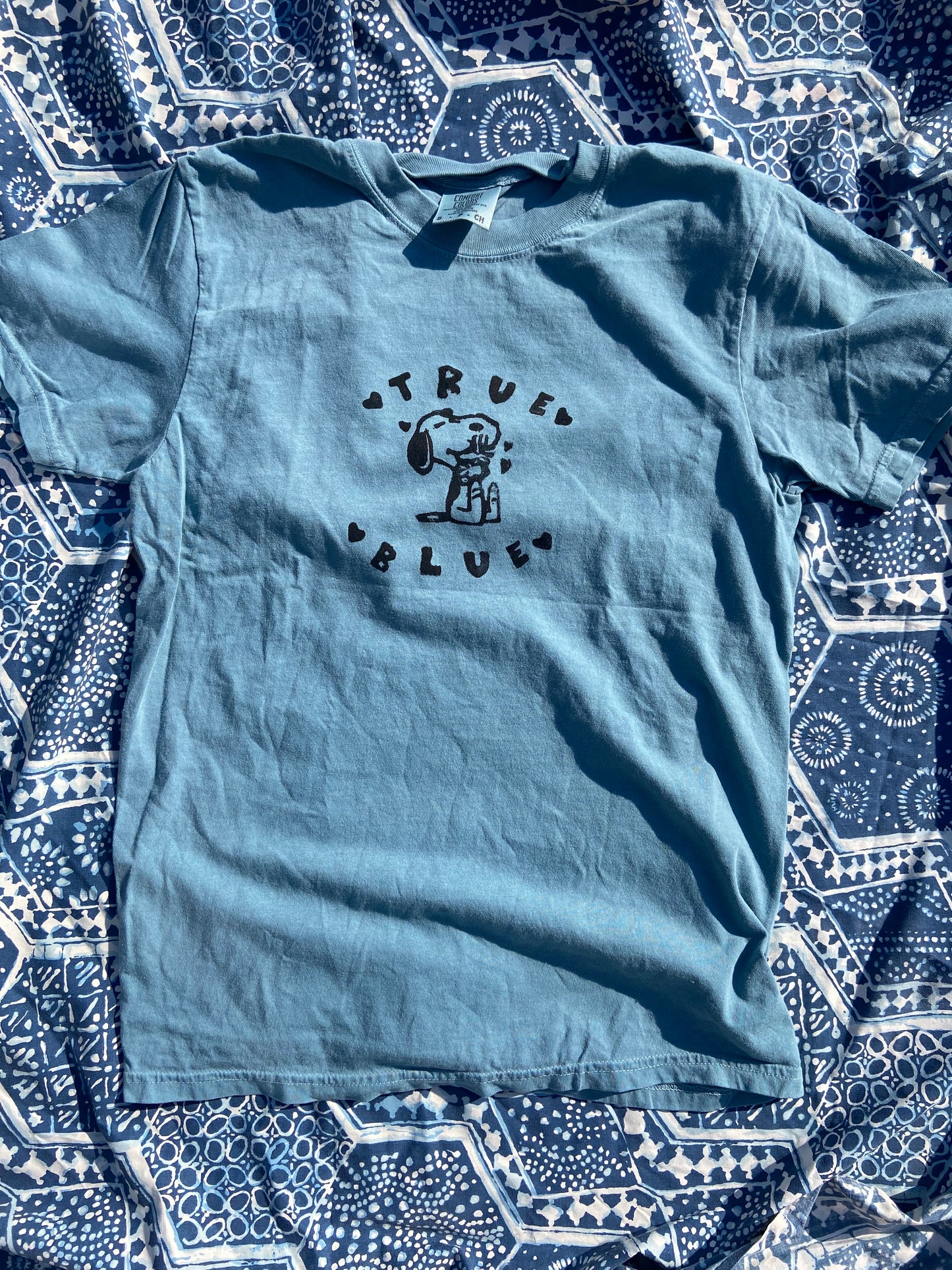 True Blue - Boygenius Handprinted T-Shirt