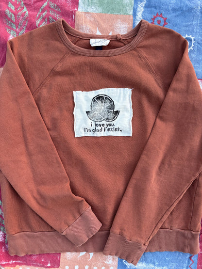 The Orange Upcycled Orange Crewneck S