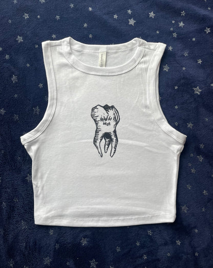 Tooth- Handprinted Tank Top