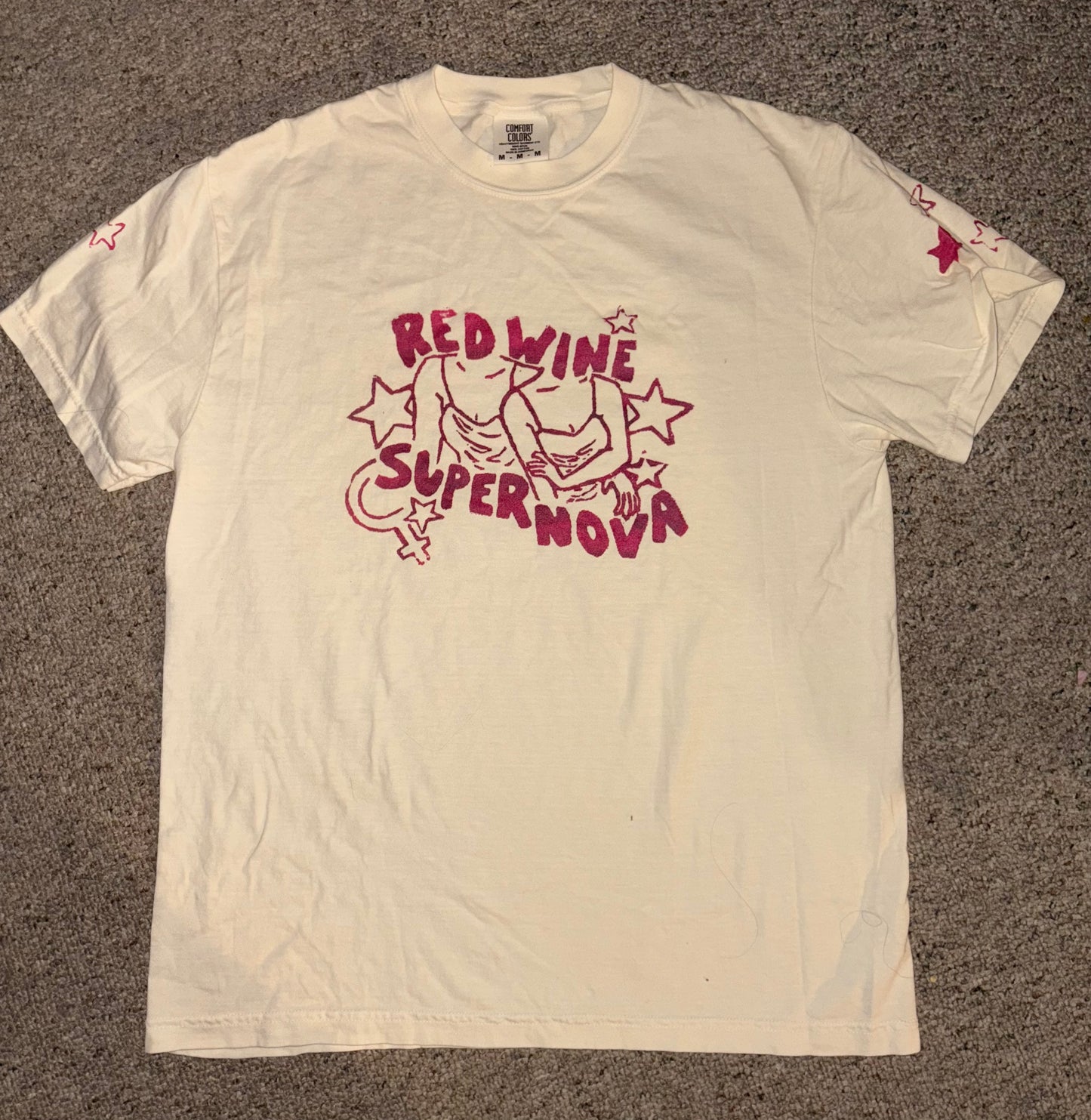 MISPRINT (?) Red Wine Supernova T-Shirt- Medium