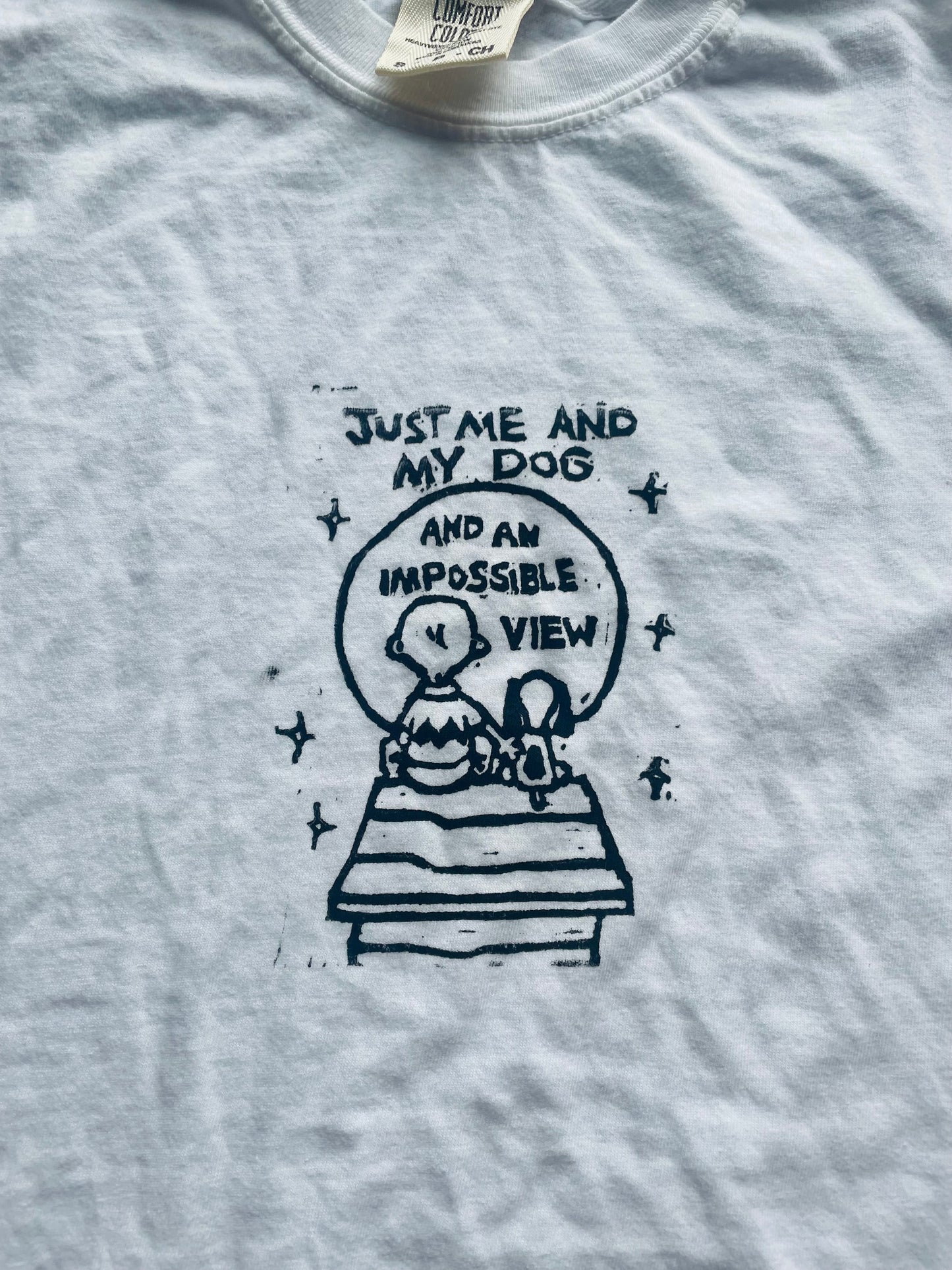 Me and My Dog- Boygenius Handprinted T-Shirt