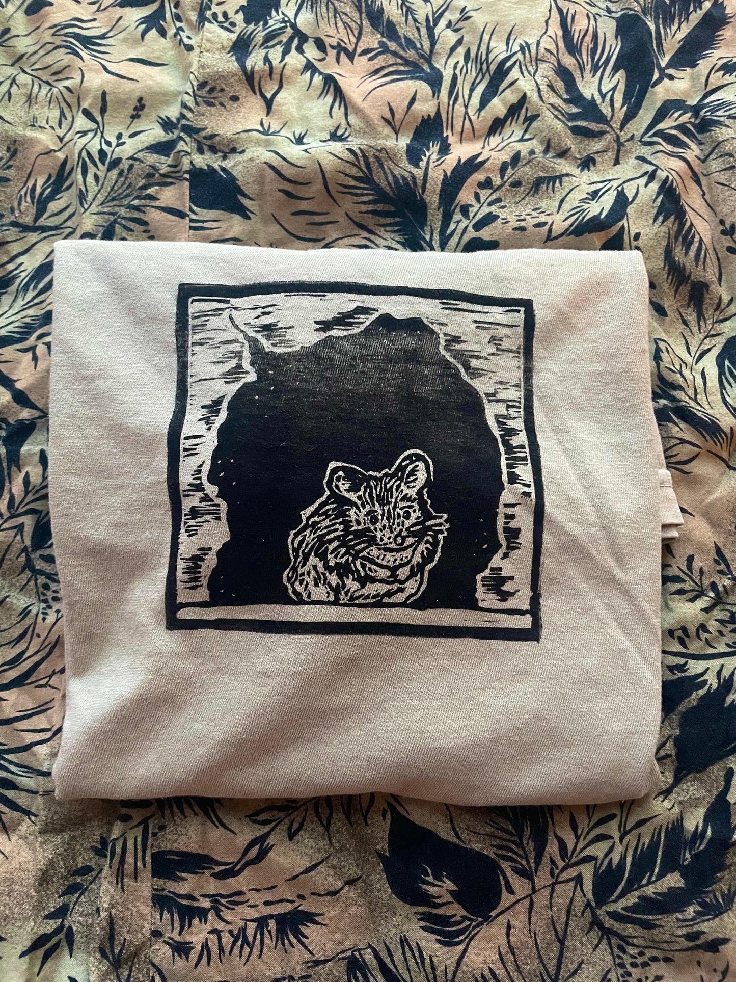 Peanut- Quiet Mouse Handprinted T-Shirt