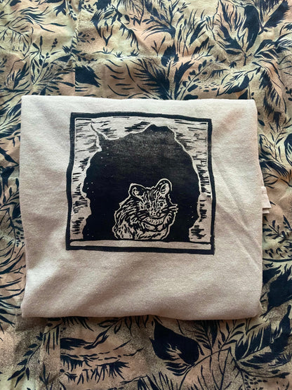 Peanut- Quiet Mouse Handprinted T-Shirt