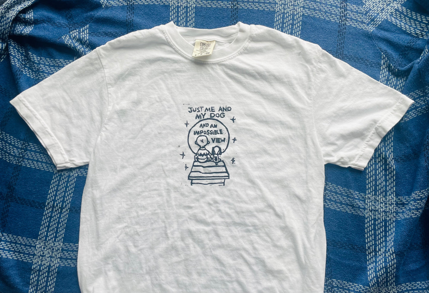 Me and My Dog- Boygenius Handprinted T-Shirt