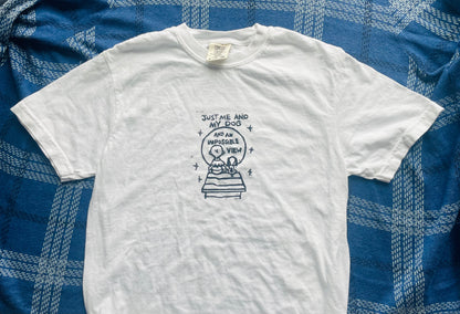 Me and My Dog- Boygenius Handprinted T-Shirt