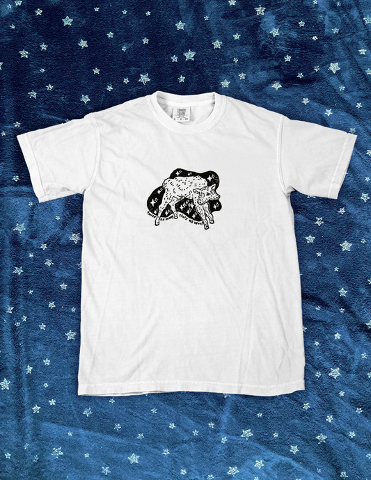 Two-Headed Calf- Laura Gilpin Handprinted T-Shirt