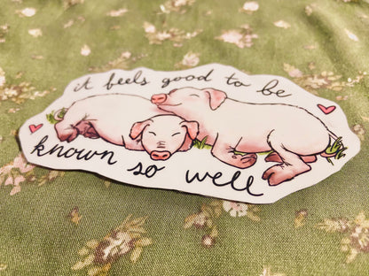 PROCEEDS BENEFIT CHARITY! - True Blue Piglet Stickers