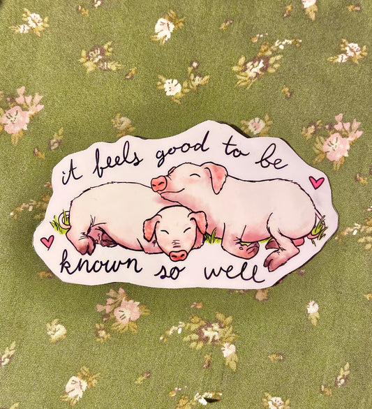 PROCEEDS BENEFIT CHARITY! - True Blue Piglet Stickers