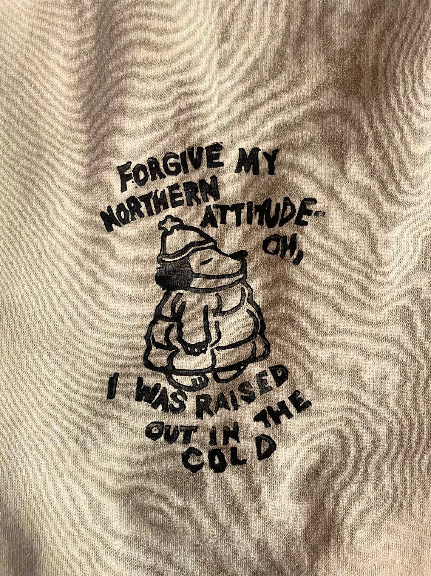 Northern Attitude- Noah Kahan Handprinted Hoodie