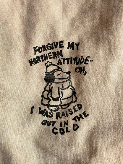 Northern Attitude- Noah Kahan Handprinted Hoodie