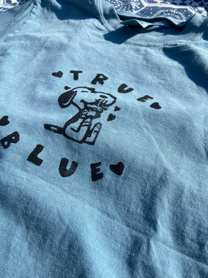 True Blue Cotton T-Shirt