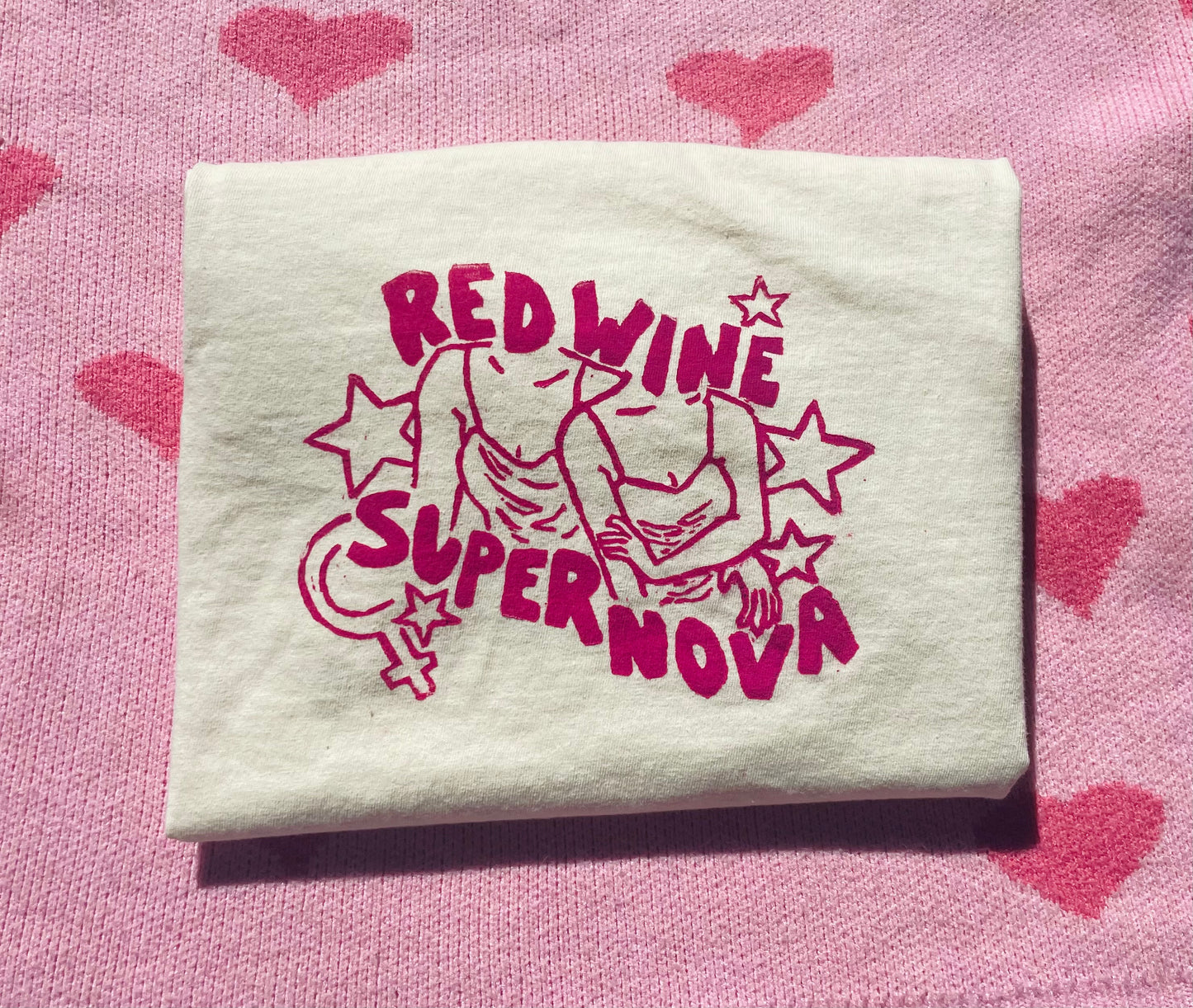 Red Wine Supernova - Chappell Roan Handprinted T-Shirt