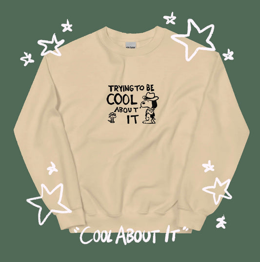 Cowboy Cool About It - Boygenius Crewneck Sweatshirt