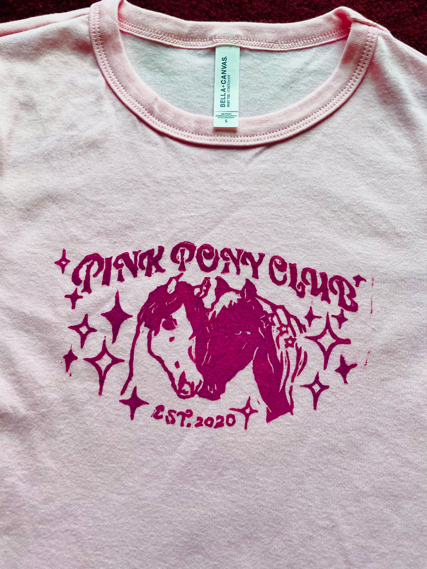 Pink Pony Club - Chappell Roan Handprinted Baby Tee