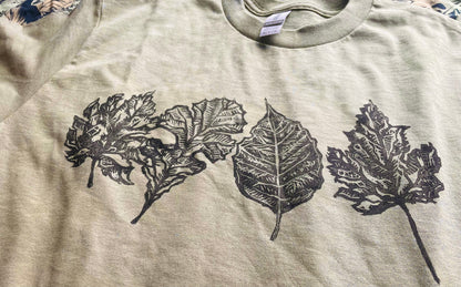 Leaves- Handprinted T-Shirt