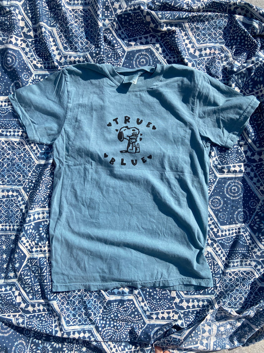 True Blue - Boygenius Handprinted T-Shirt