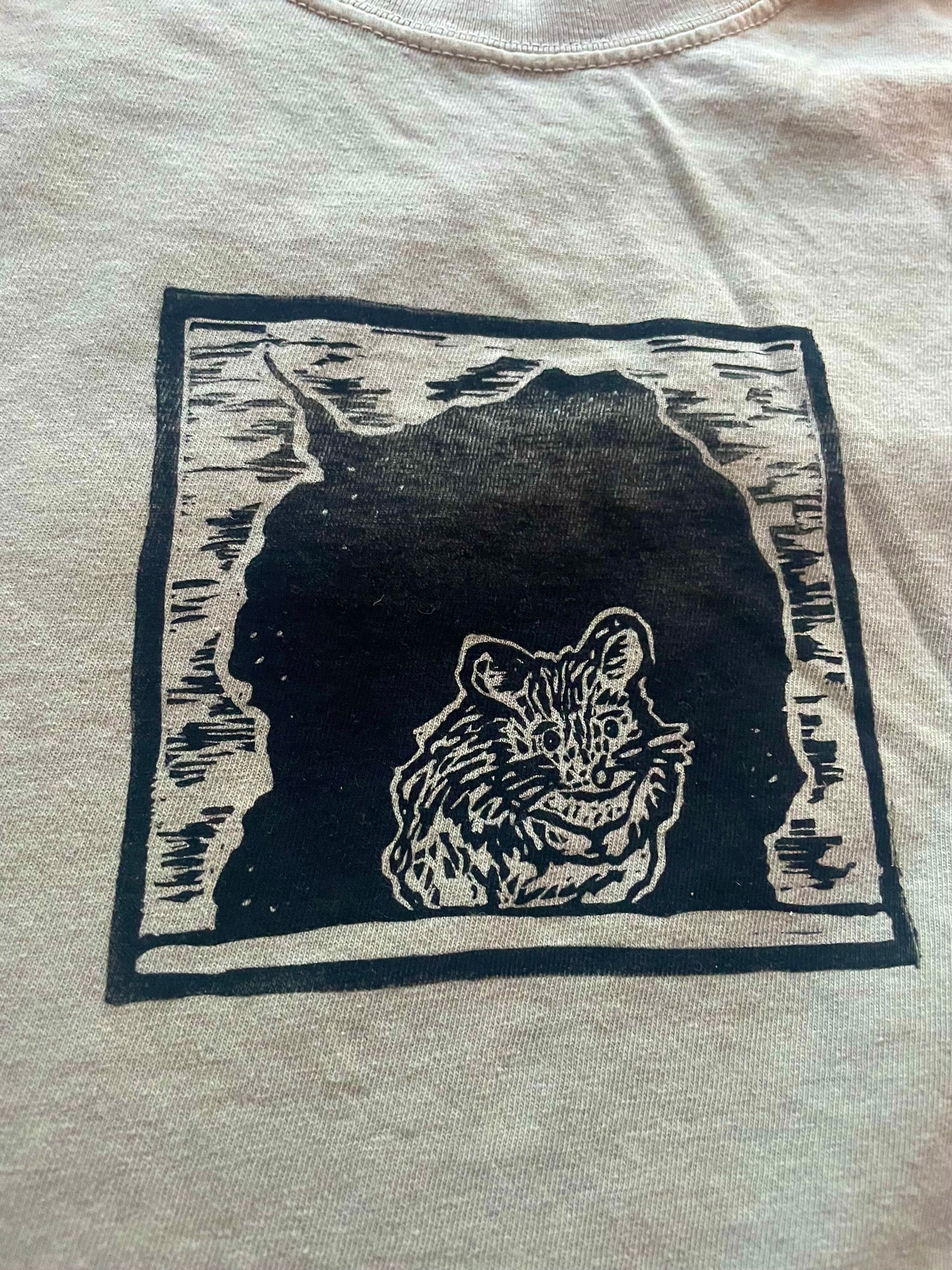 Peanut- Quiet Mouse Handprinted T-Shirt