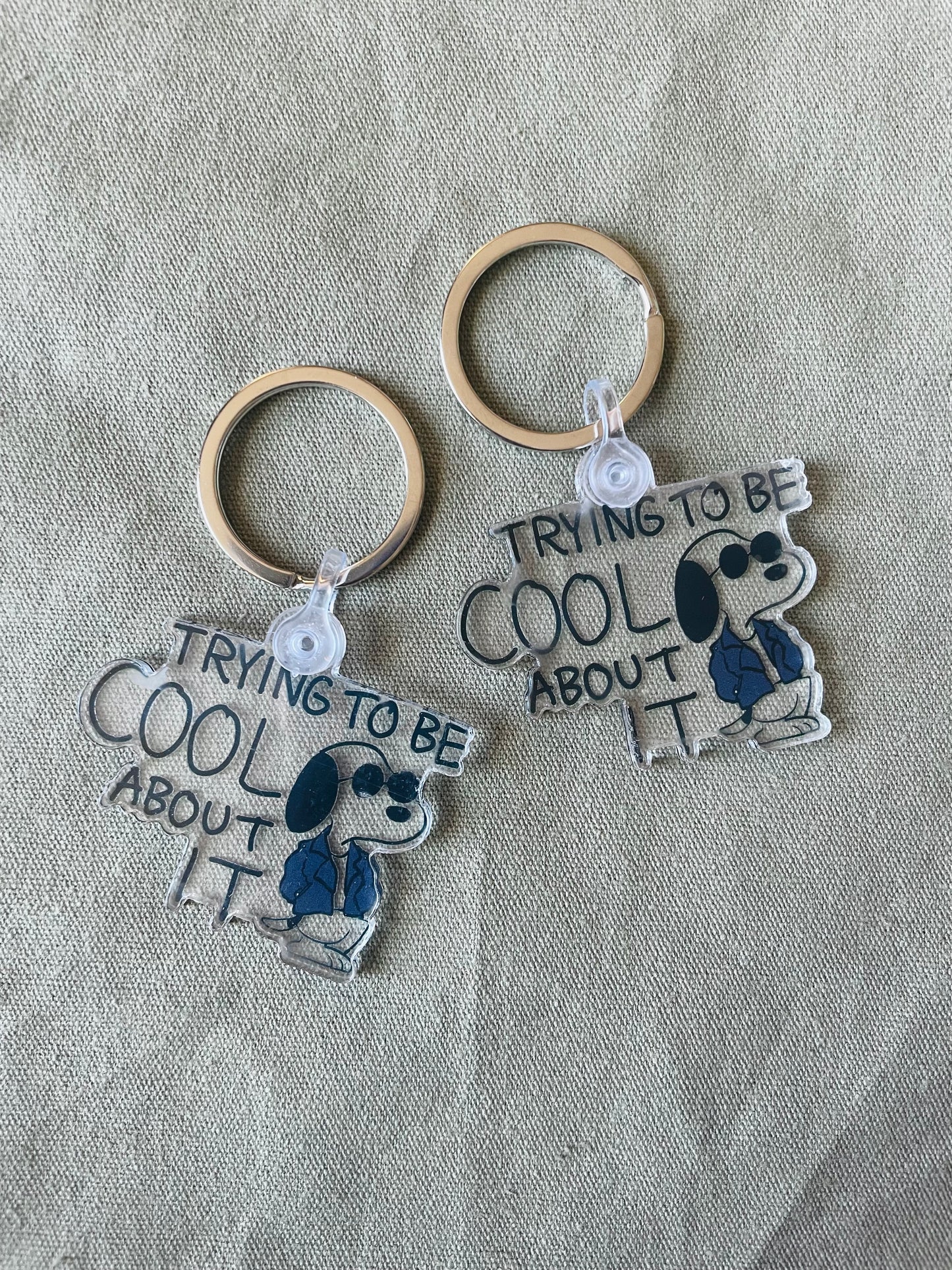 Cool About It Acrylic Keychain