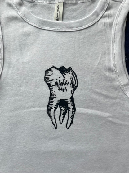 Tooth- Handprinted Tank Top