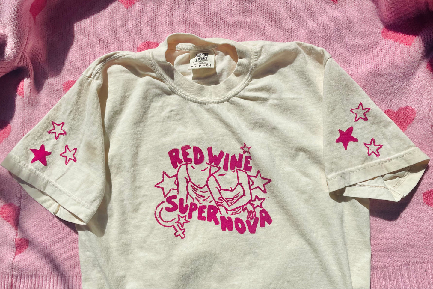 Red Wine Supernova - Chappell Roan Handprinted T-Shirt