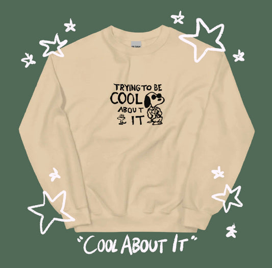 Leather Jacket Cool About It - Boygenius Crewneck Sweatshirt