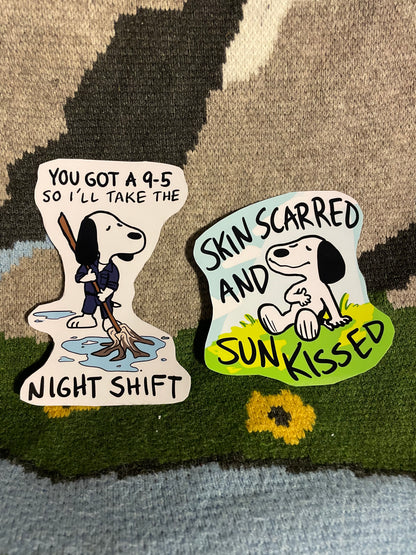 Lucy Dacus Stickers - Night Shift and Cartwheel