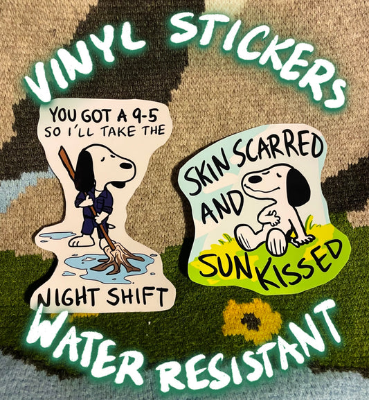 Lucy Dacus Stickers - Night Shift and Cartwheel